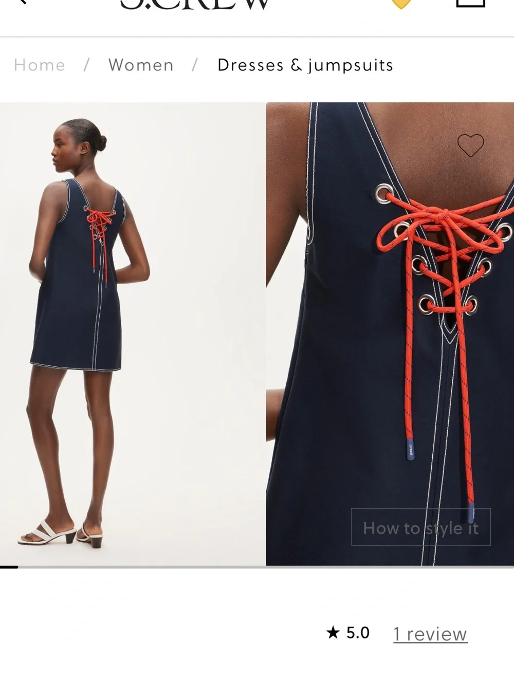 Brand new JCrew nautical dress size 14 tall